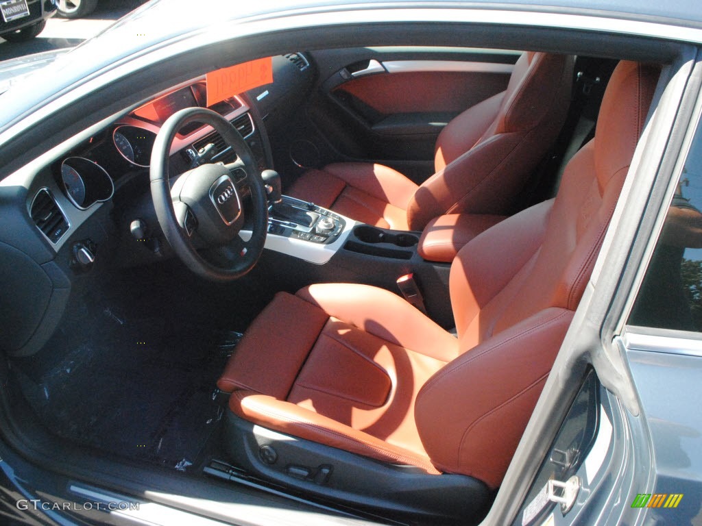 Black/Tuscan Brown Silk Nappa Leather Interior 2011 Audi S5 4.2 FSI quattro Coupe Photo #71596176