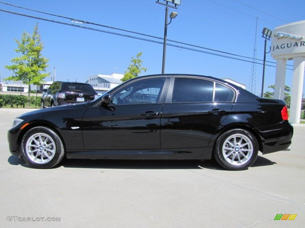 2010 3 Series 328i Sedan - Jet Black / Black photo #7