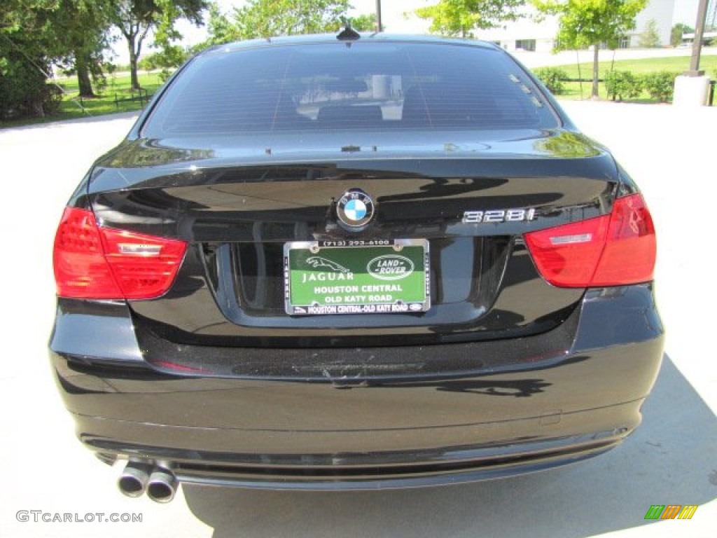 2010 3 Series 328i Sedan - Jet Black / Black photo #9