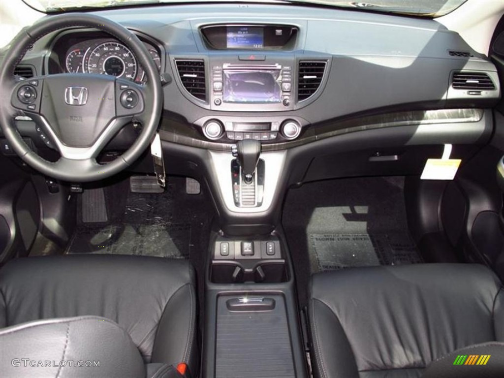 2013 Honda CR-V EX-L Black Dashboard Photo #71597103