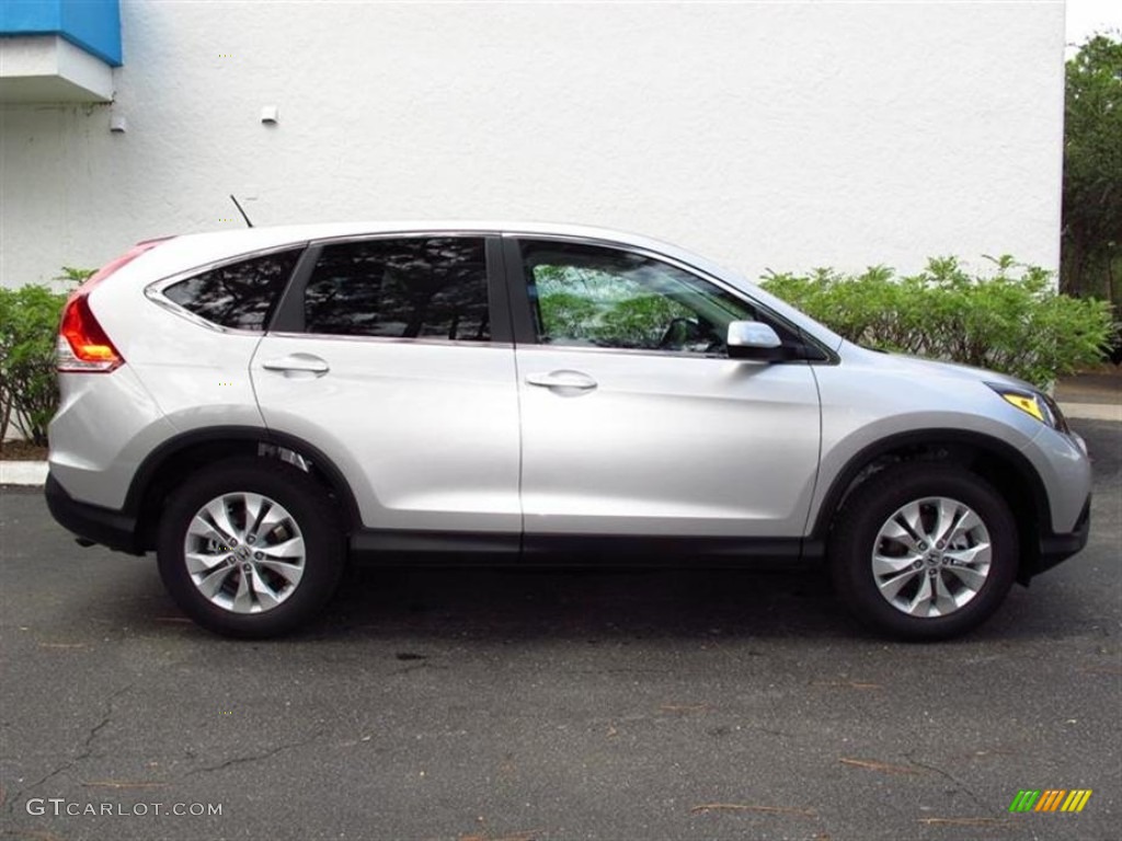 2012 CR-V EX - Alabaster Silver Metallic / Black photo #2