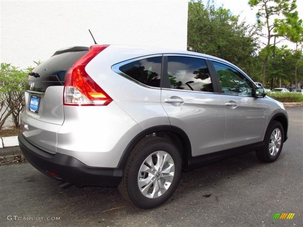 2012 CR-V EX - Alabaster Silver Metallic / Black photo #3