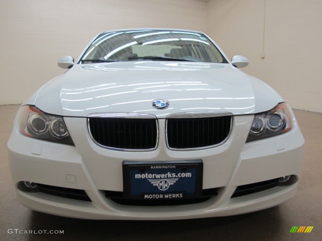 2006 3 Series 325xi Sedan - Alpine White / Beige photo #3