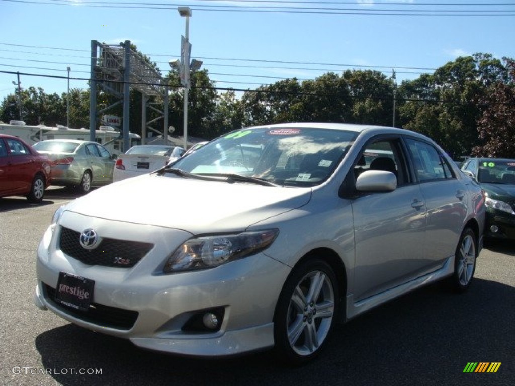 2009 Corolla XRS - Classic Silver Metallic / Dark Charcoal photo #3