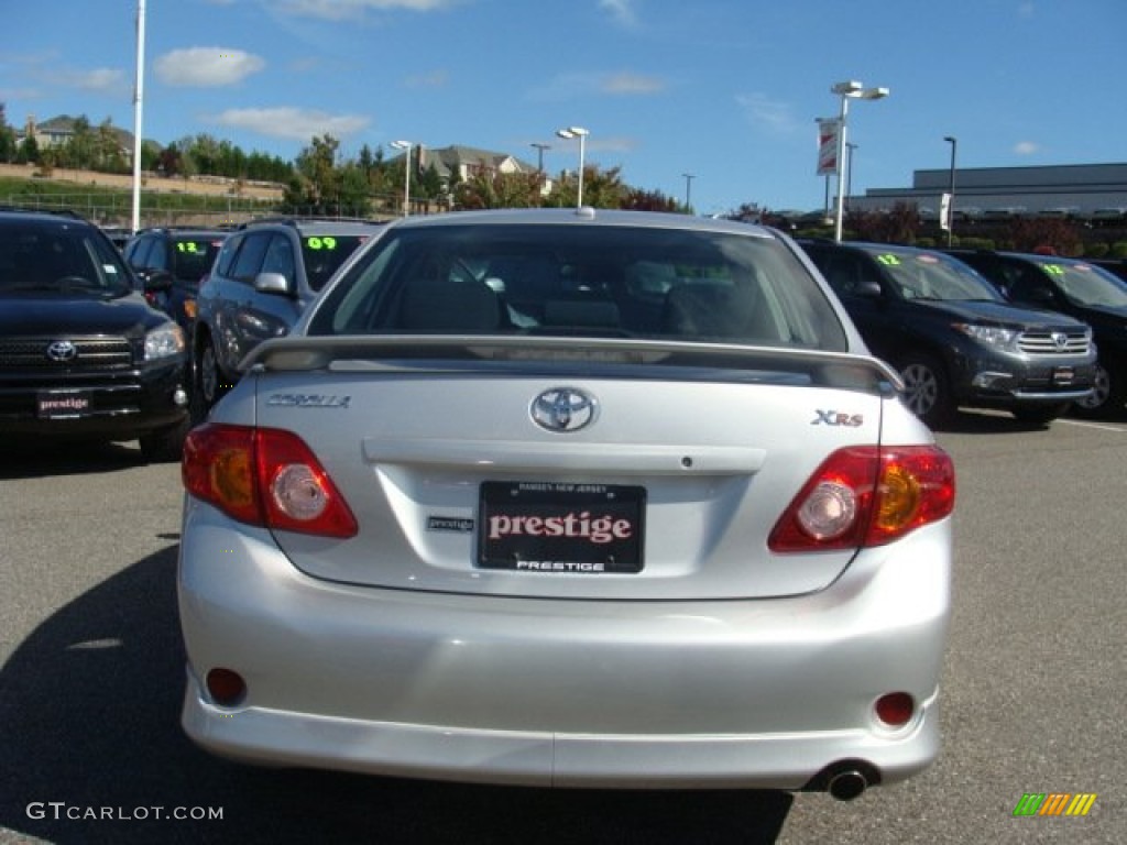 2009 Corolla XRS - Classic Silver Metallic / Dark Charcoal photo #5