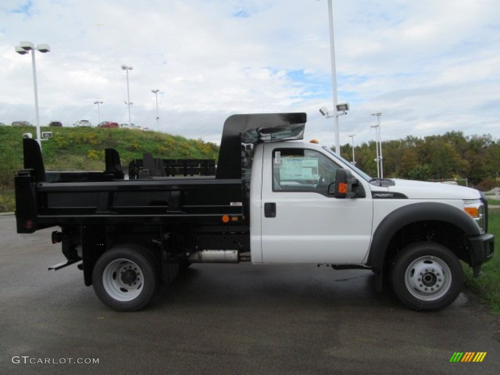Oxford White 2012 Ford F550 Super Duty XL Regular Cab 4x4 Dump Truck Exterior Photo #71601726