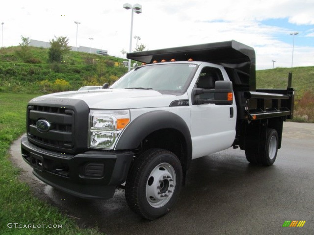 Oxford White 2012 Ford F550 Super Duty XL Regular Cab 4x4 Dump Truck Exterior Photo #71601762