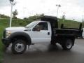 Oxford White - F550 Super Duty XL Regular Cab 4x4 Dump Truck Photo No. 7