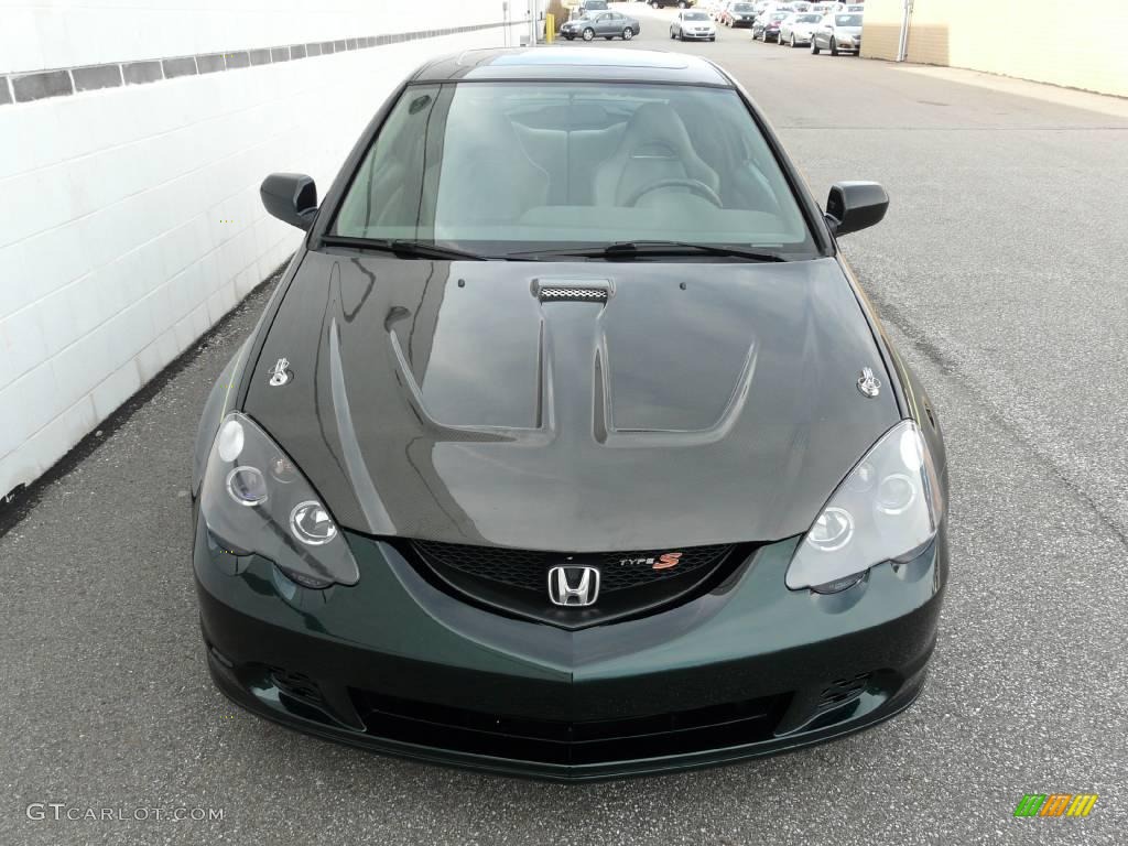 2002 RSX Type S Sports Coupe - Custom Dark Green Metallic / Titanium photo #5