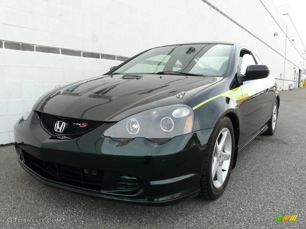 2002 RSX Type S Sports Coupe - Custom Dark Green Metallic / Titanium photo #6