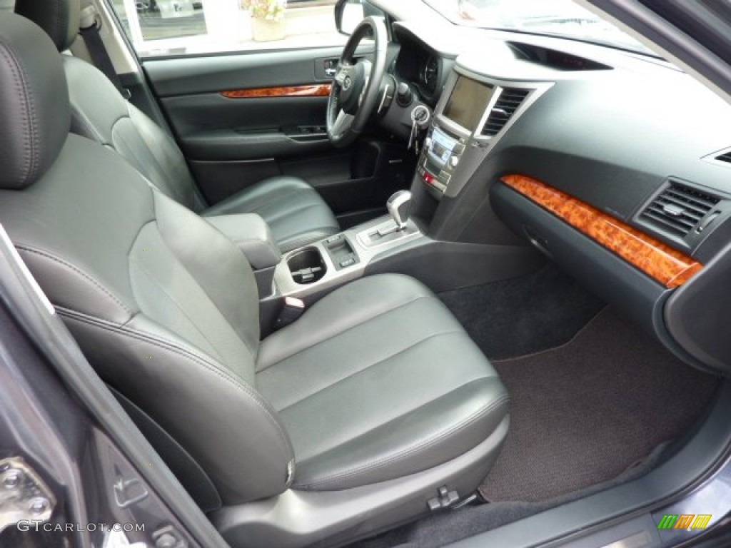 Off Black Interior 2010 Subaru Outback 2.5i Limited Wagon Photo #71602193