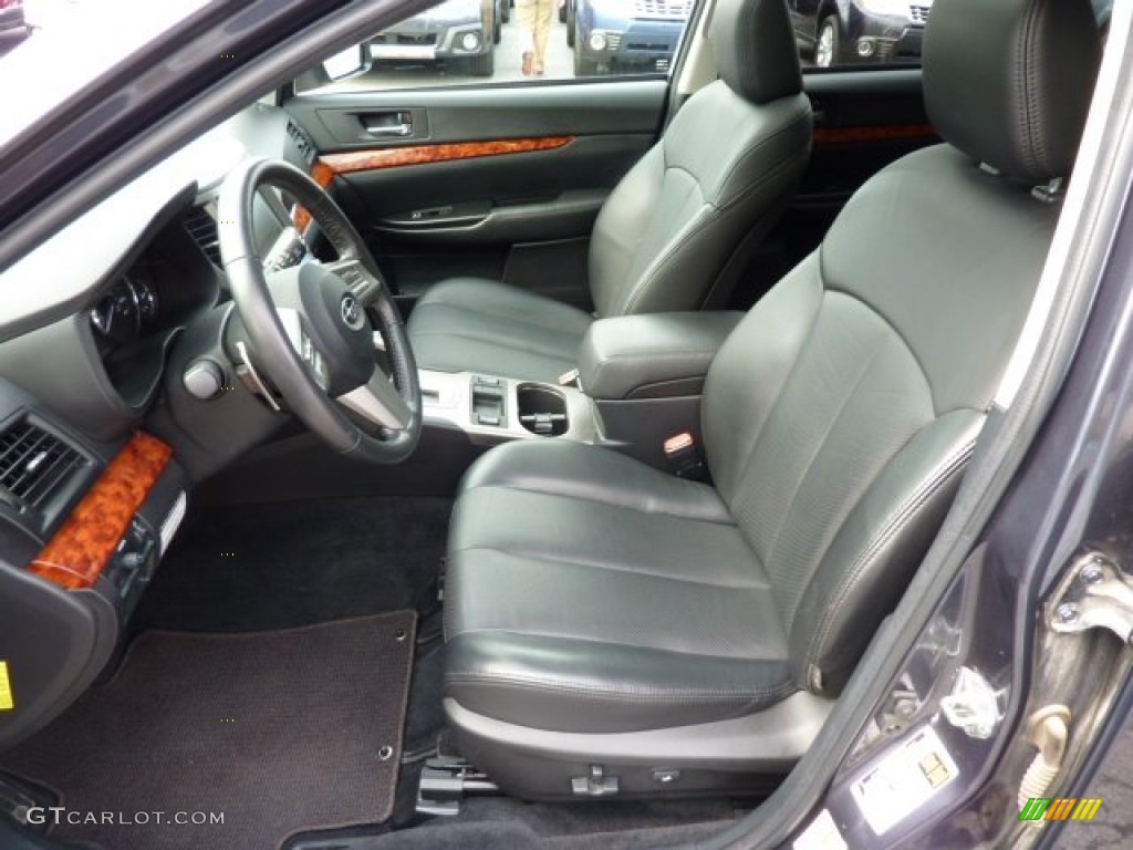 Off Black Interior 2010 Subaru Outback 2.5i Limited Wagon Photo #71602221