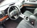 Off Black 2010 Subaru Outback 2.5i Limited Wagon Interior Color
