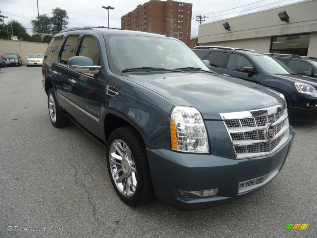 Stealth Gray 2008 Cadillac Escalade Platinum AWD Exterior Photo #71602992