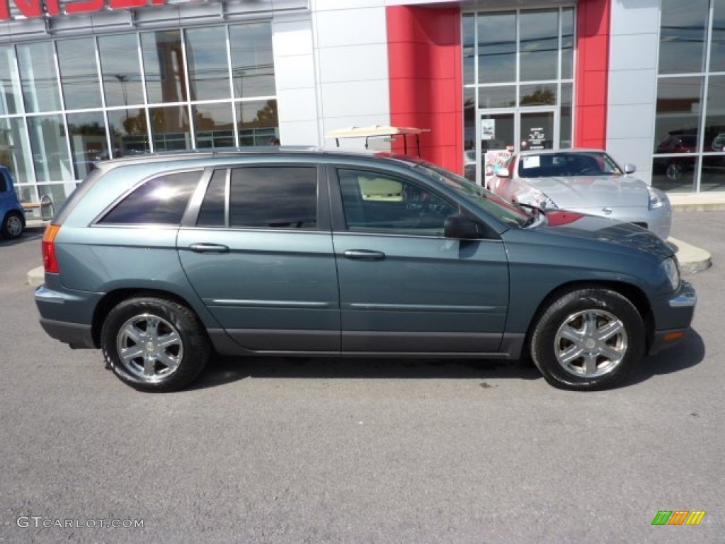2005 Pacifica Touring AWD - Magnesium Green Pearl / Light Taupe photo #12