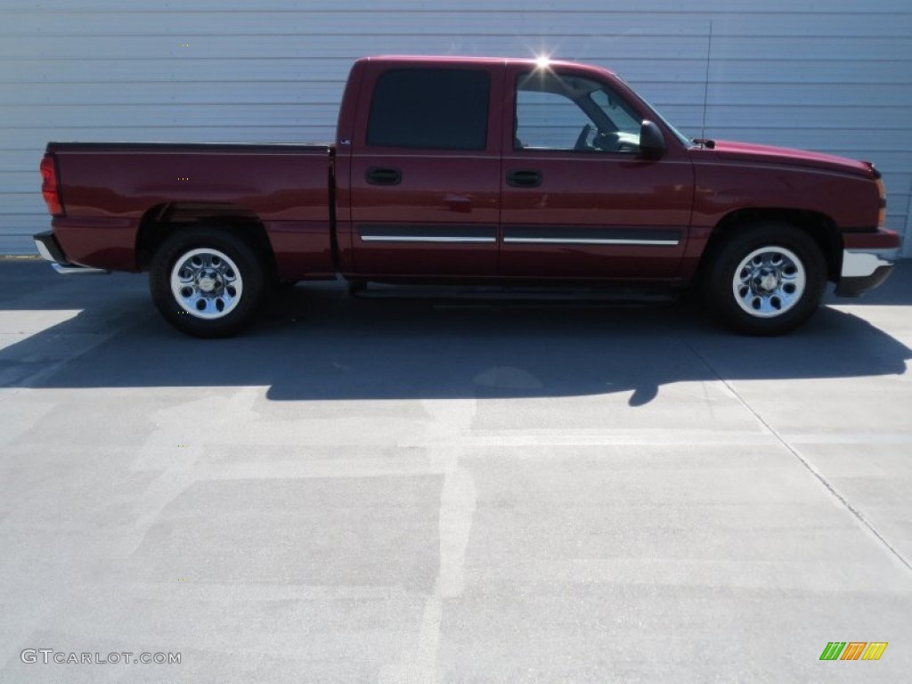 2007 Silverado 1500 Classic LS Crew Cab - Sport Red Metallic / Dark Charcoal photo #2