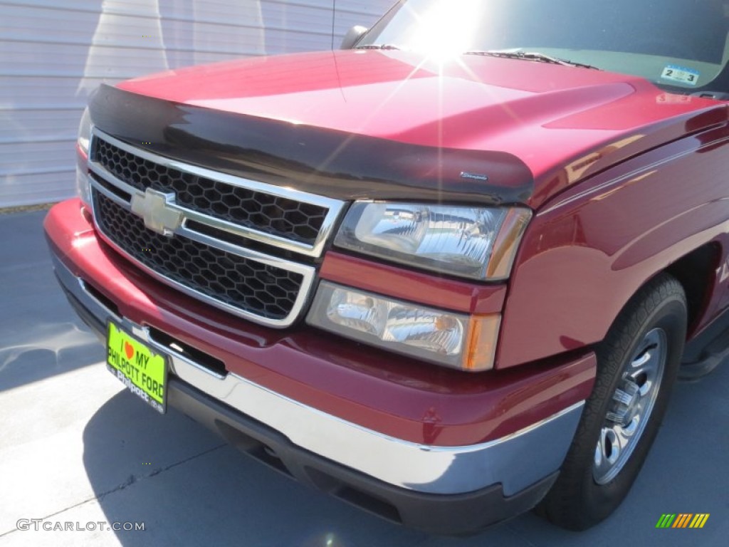 2007 Silverado 1500 Classic LS Crew Cab - Sport Red Metallic / Dark Charcoal photo #9