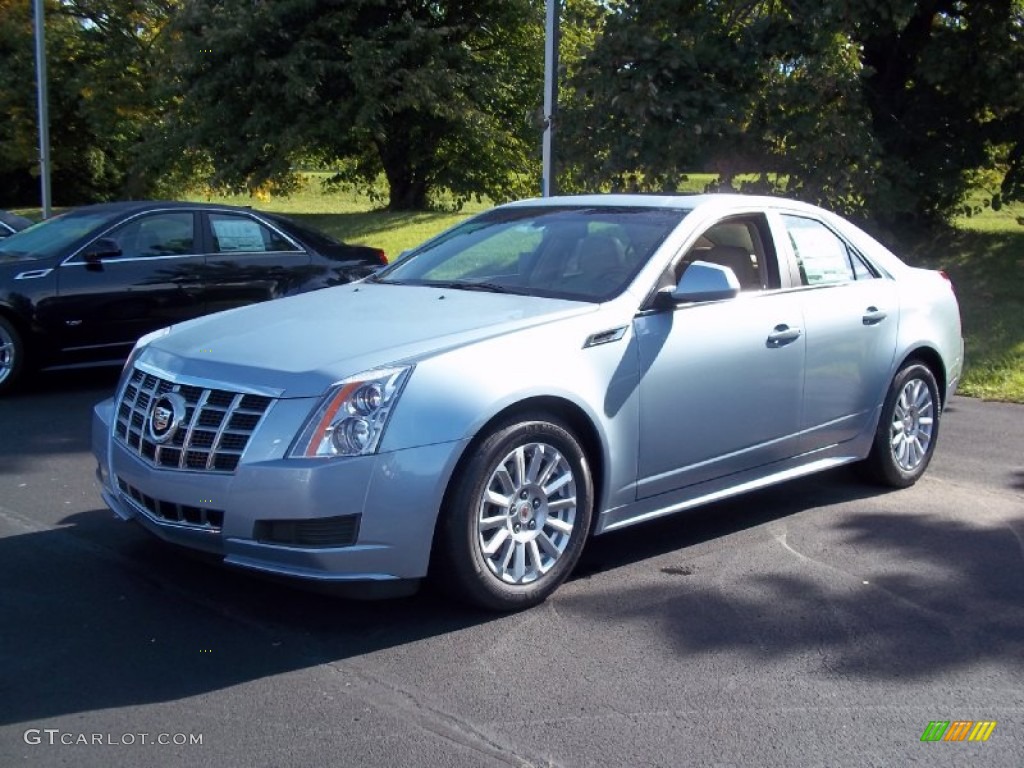 2013 CTS 4 3.0 AWD Sedan - Glacier Blue Metallic / Cashmere/Cocoa photo #3