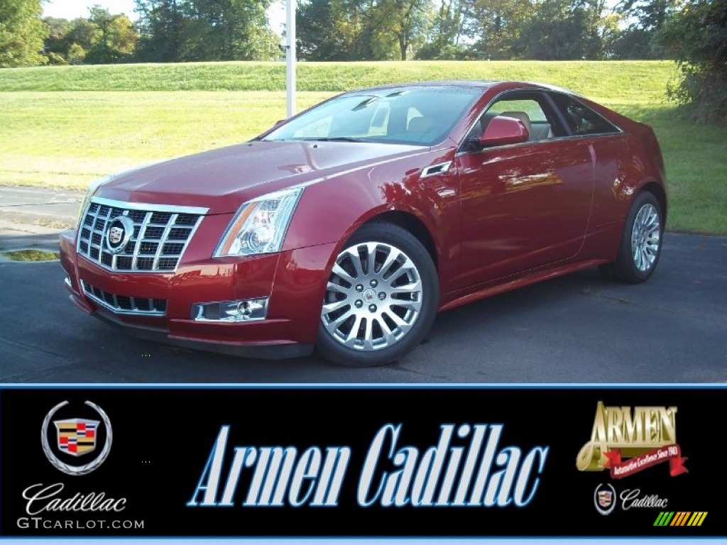 2013 CTS 4 AWD Coupe - Crystal Red Tintcoat / Cashmere/Ebony photo #1