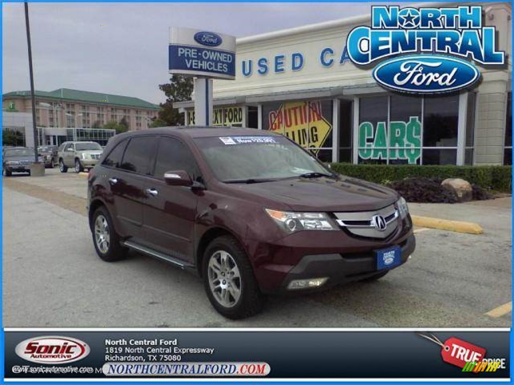 Dark Cherry Red Pearl Acura MDX