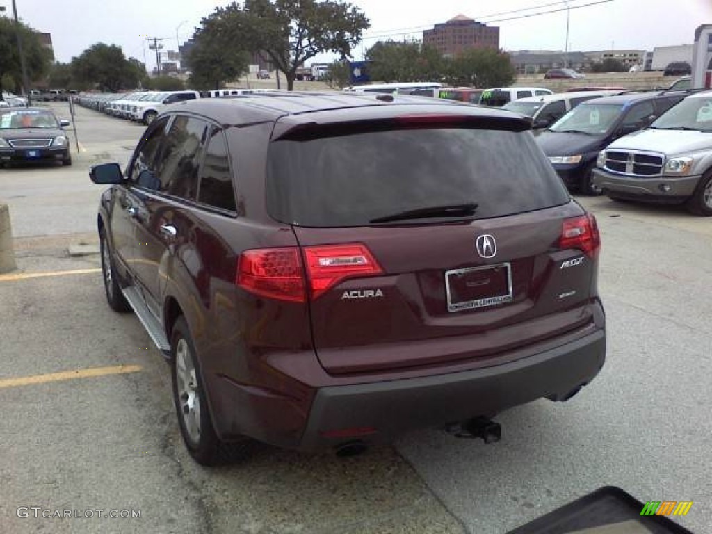 2007 MDX  - Dark Cherry Red Pearl / Parchment photo #11