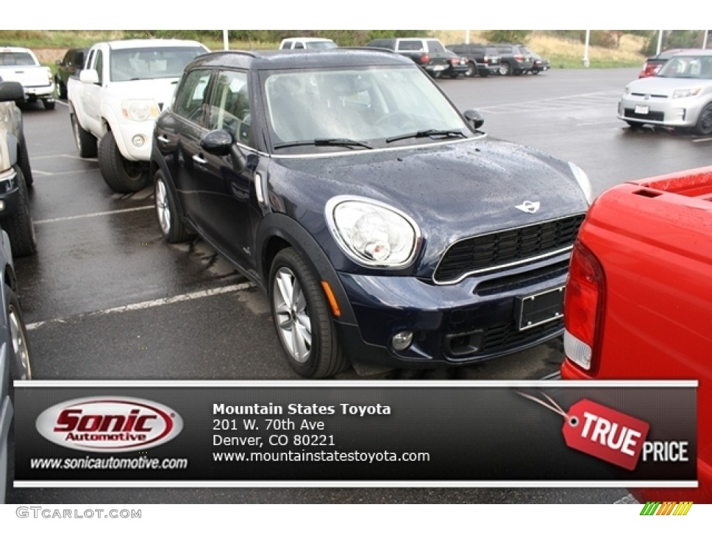 2011 Cooper S Countryman All4 AWD - Cosmic Blue / Carbon Black photo #1