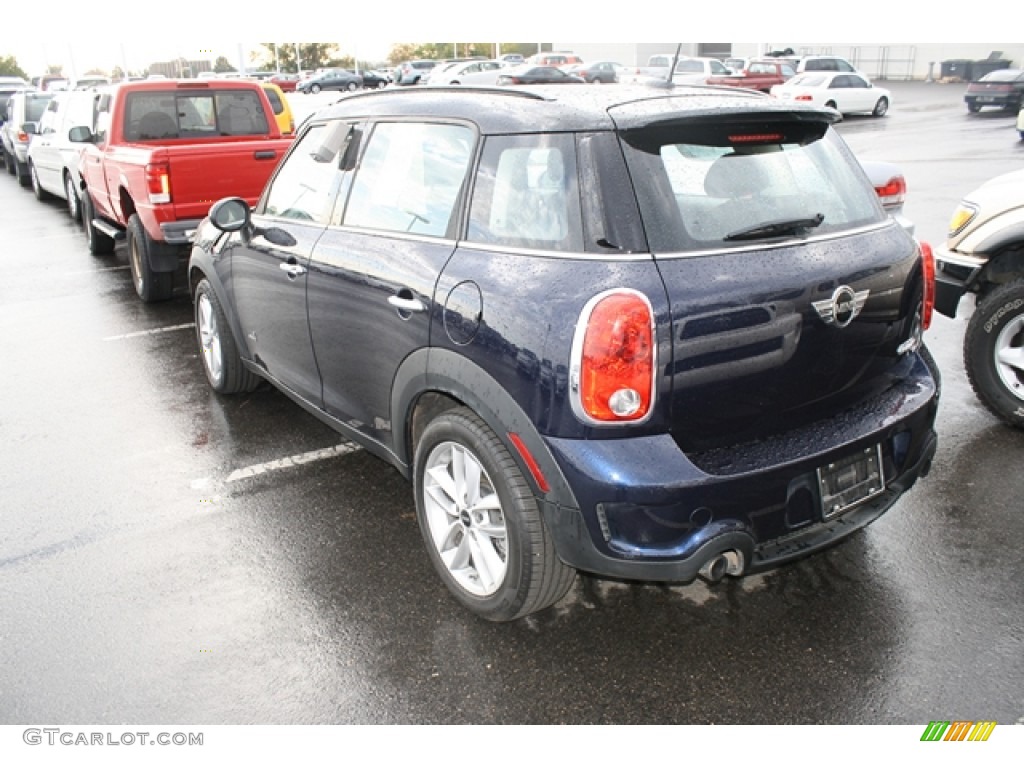 2011 Cooper S Countryman All4 AWD - Cosmic Blue / Carbon Black photo #3