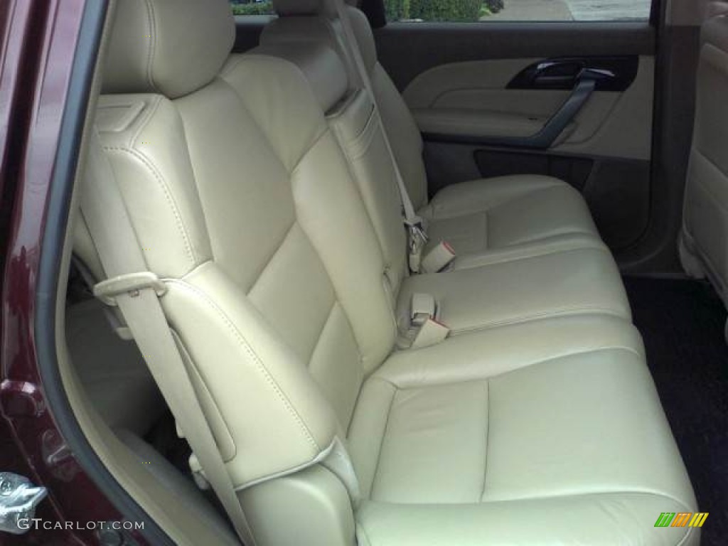 2007 MDX  - Dark Cherry Red Pearl / Parchment photo #25