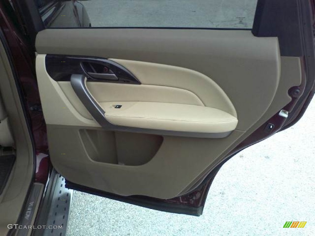 2007 MDX  - Dark Cherry Red Pearl / Parchment photo #26