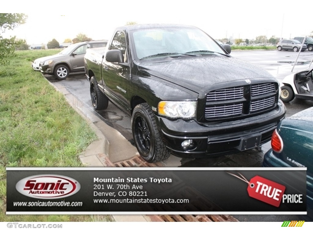 2005 Ram 1500 SLT Regular Cab - Black / Dark Slate Gray photo #1