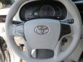 Light Gray 2013 Toyota Sienna V6 Steering Wheel
