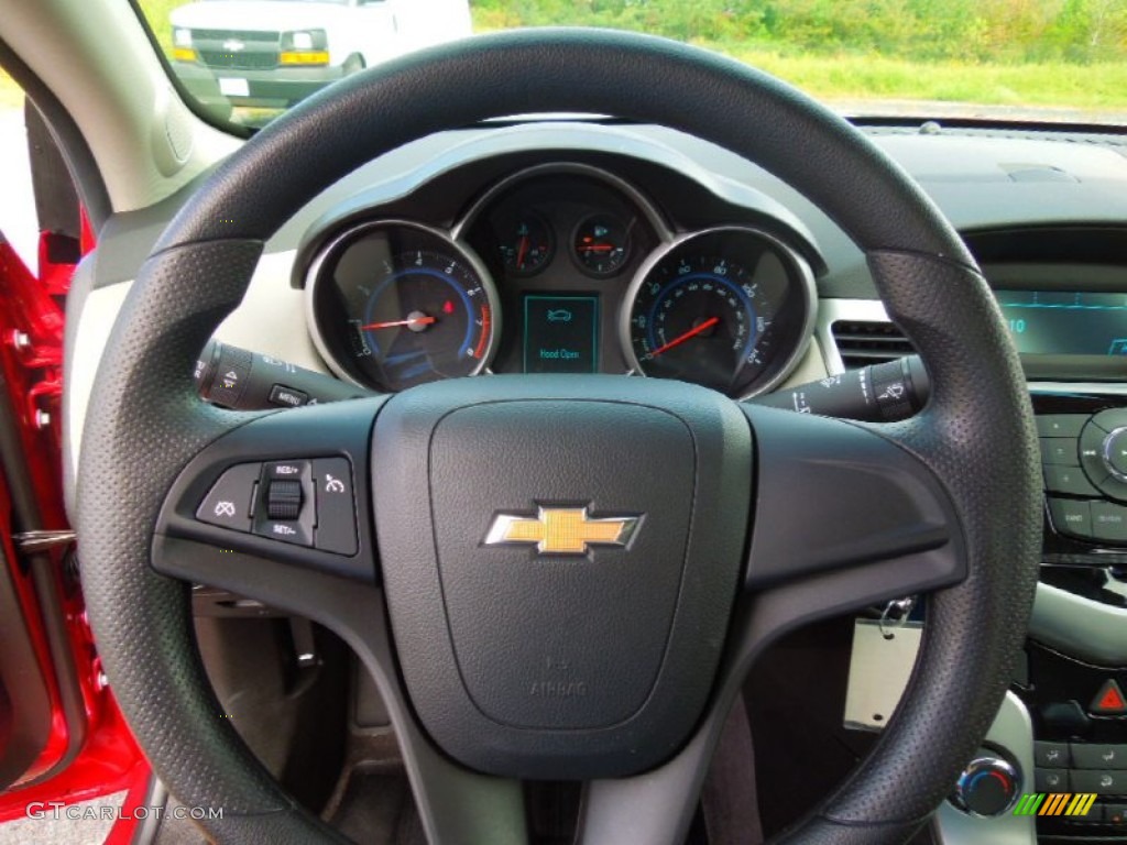 2012 Chevrolet Cruze LT Medium Titanium Steering Wheel Photo #71608281