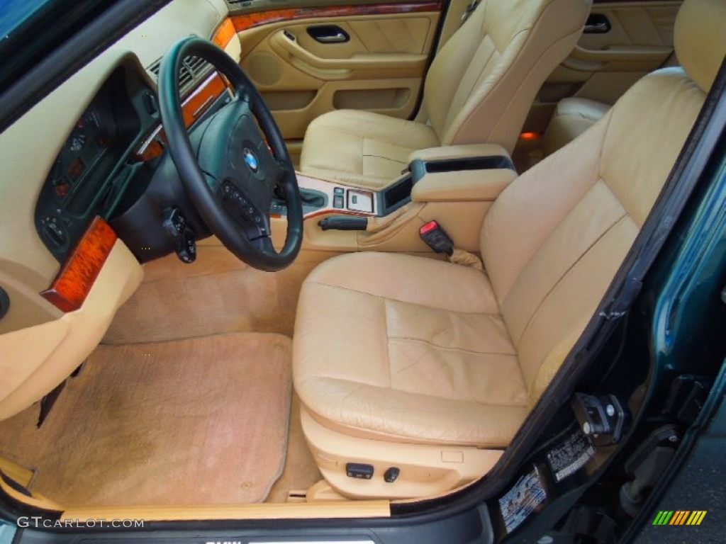 1997 5 Series 528i Sedan - Oxford Green Metallic / Sand Beige photo #8