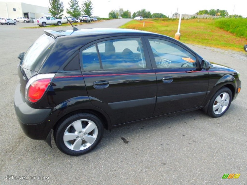 2008 Rio Rio5 LX Hatchback - Black / Gray photo #6
