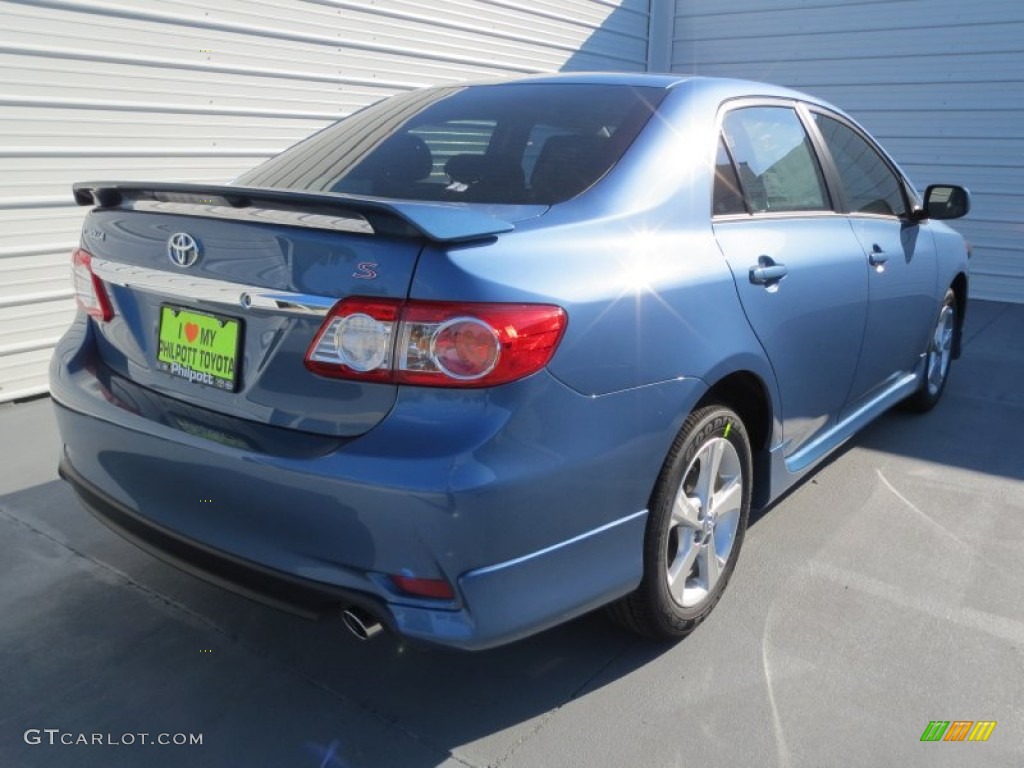 2013 Corolla S - Tropical Sea Metallic / Dark Charcoal photo #3