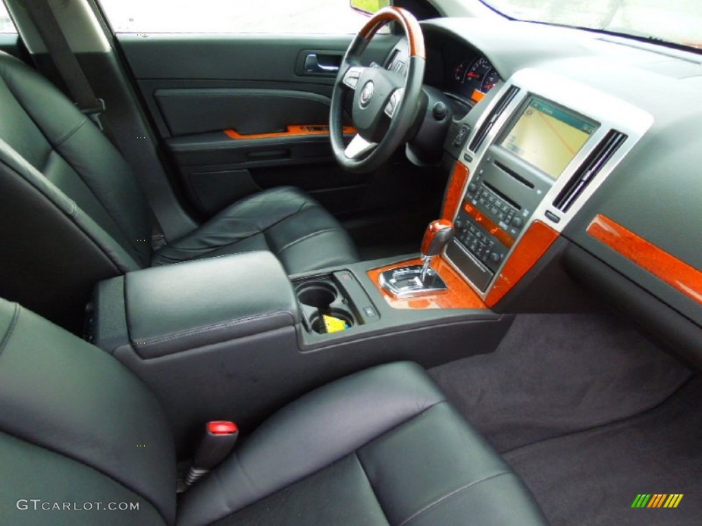 Ebony Interior 2008 Cadillac STS V8 Photo #71609518