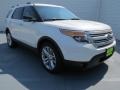 2013 White Platinum Tri-Coat Ford Explorer XLT  photo #1