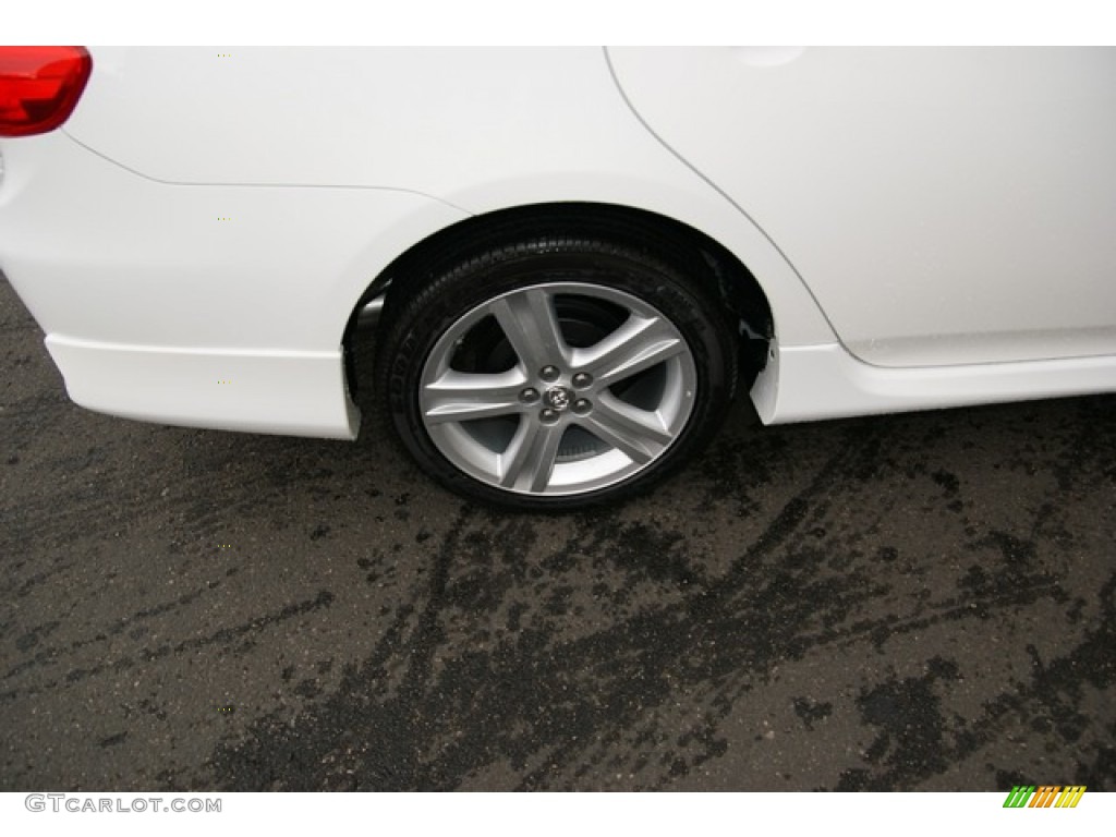 2013 Corolla S - Super White / Dark Charcoal photo #9
