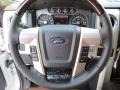 Platinum Unique Pecan Leather Steering Wheel Photo for 2013 Ford F150 #71611413