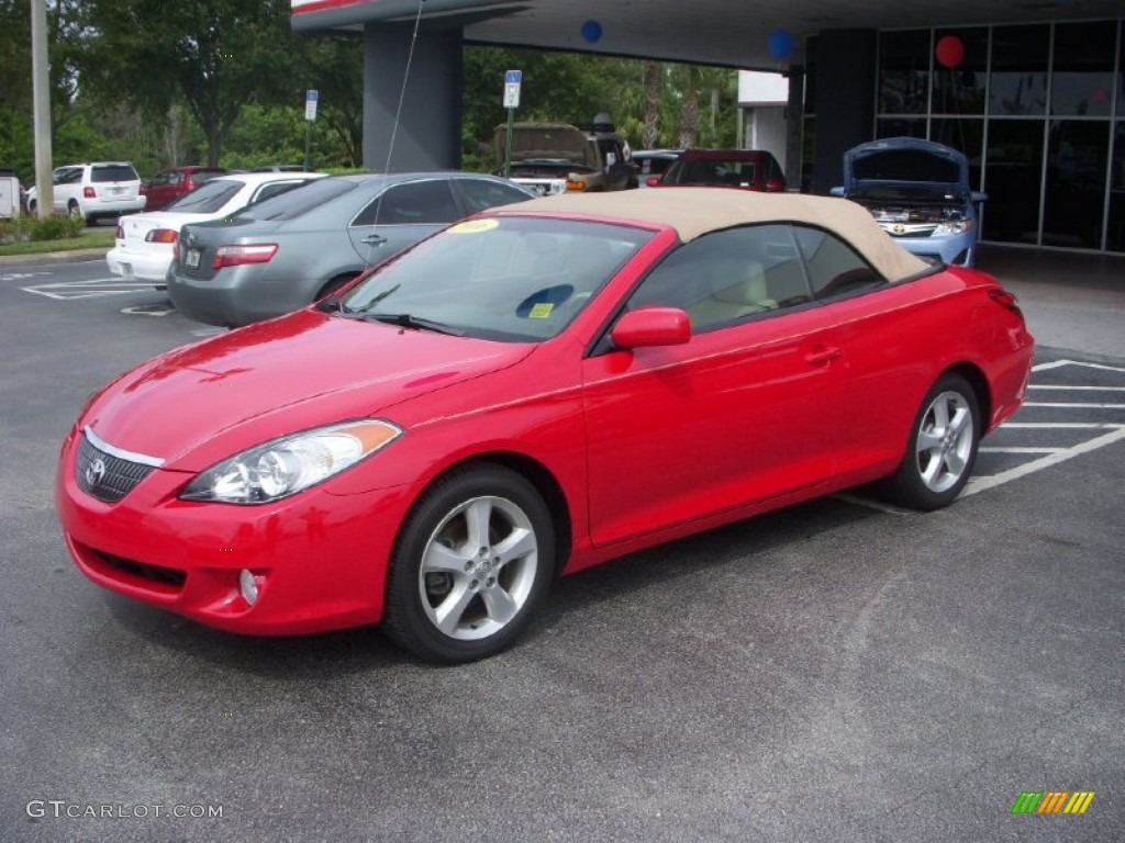 Absolutely Red 2006 Toyota Solara SLE V6 Convertible Exterior Photo #71611825