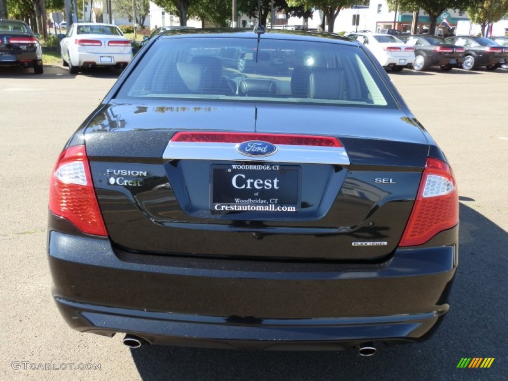 2011 Fusion SEL V6 - Tuxedo Black Metallic / Charcoal Black photo #6