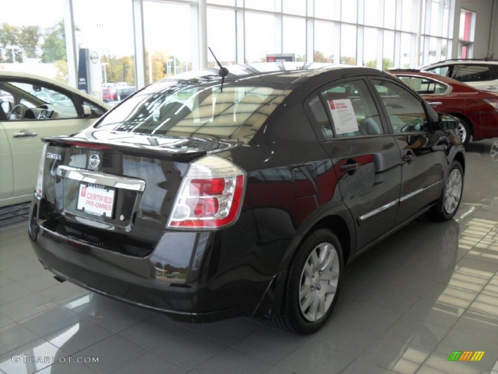2012 Sentra 2.0 S - Espresso Black / Charcoal photo #3