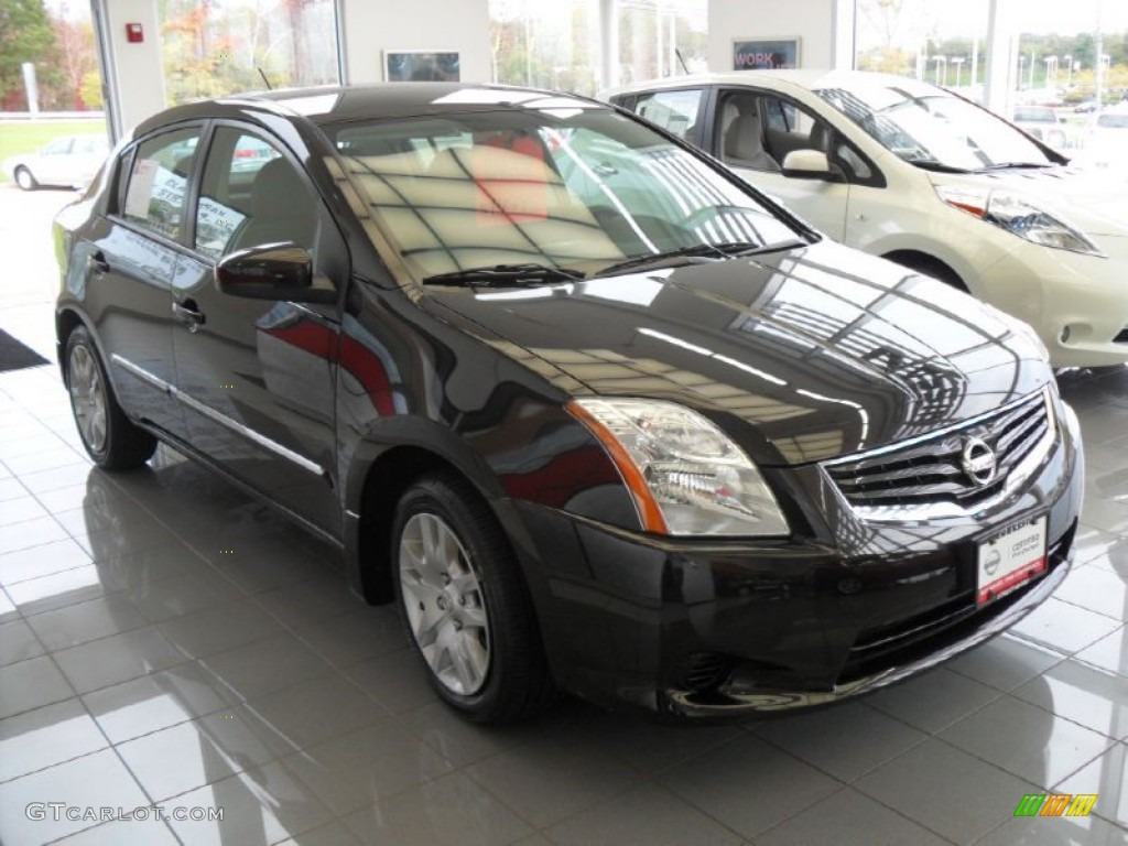 2012 Sentra 2.0 S - Espresso Black / Charcoal photo #4