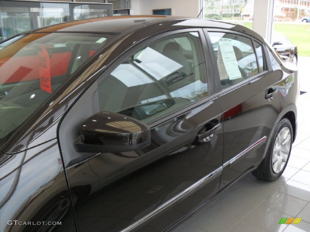 2012 Sentra 2.0 S - Espresso Black / Charcoal photo #8