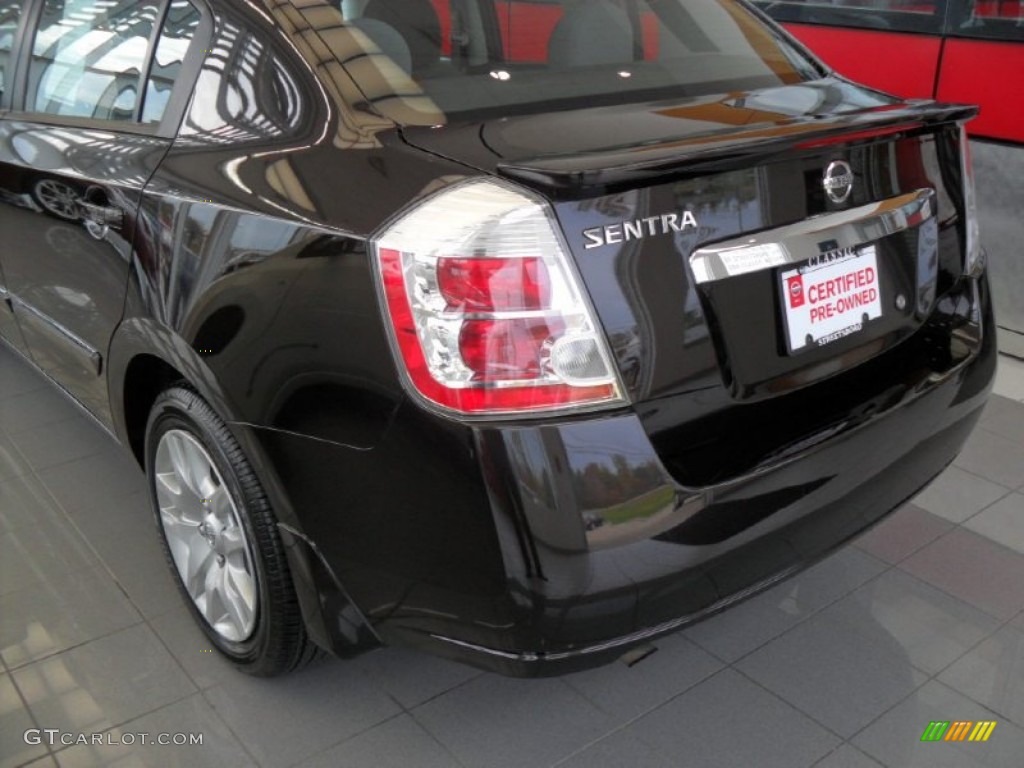 2012 Sentra 2.0 S - Espresso Black / Charcoal photo #9