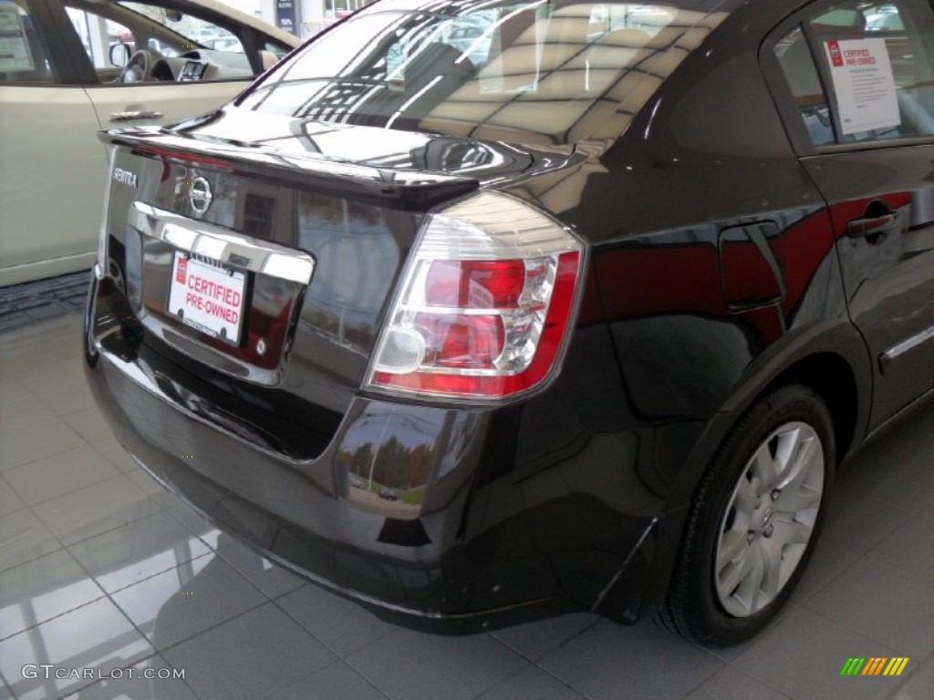 2012 Sentra 2.0 S - Espresso Black / Charcoal photo #10