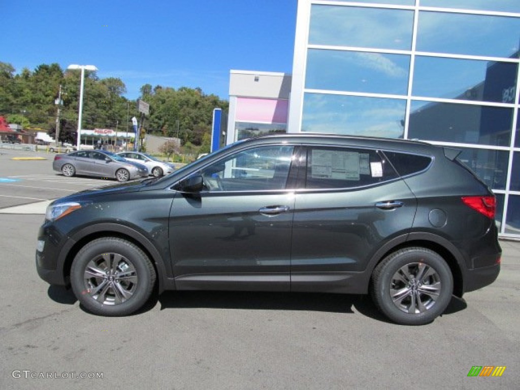 Juniper Green 2013 Hyundai Santa Fe Sport AWD Exterior Photo #71615307