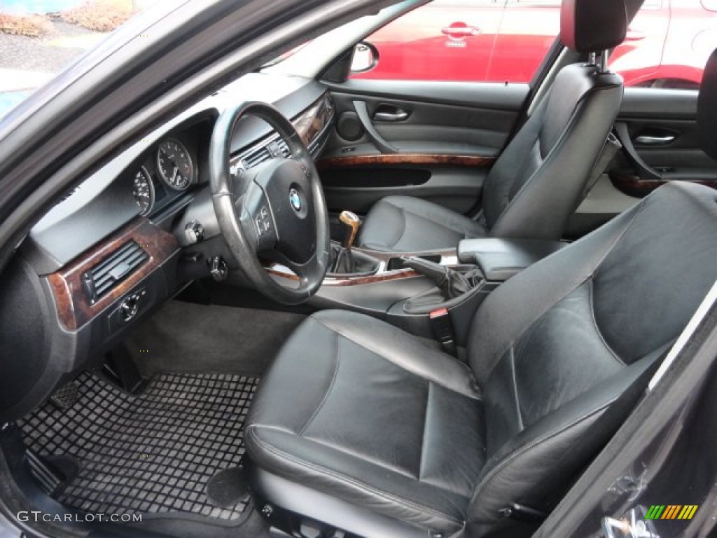 Black Interior 2006 BMW 3 Series 325xi Sedan Photo #71615364