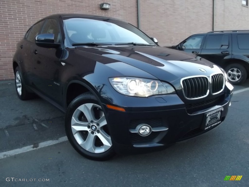 2010 X6 xDrive35i - Deep Sea Blue Metallic / Black photo #2