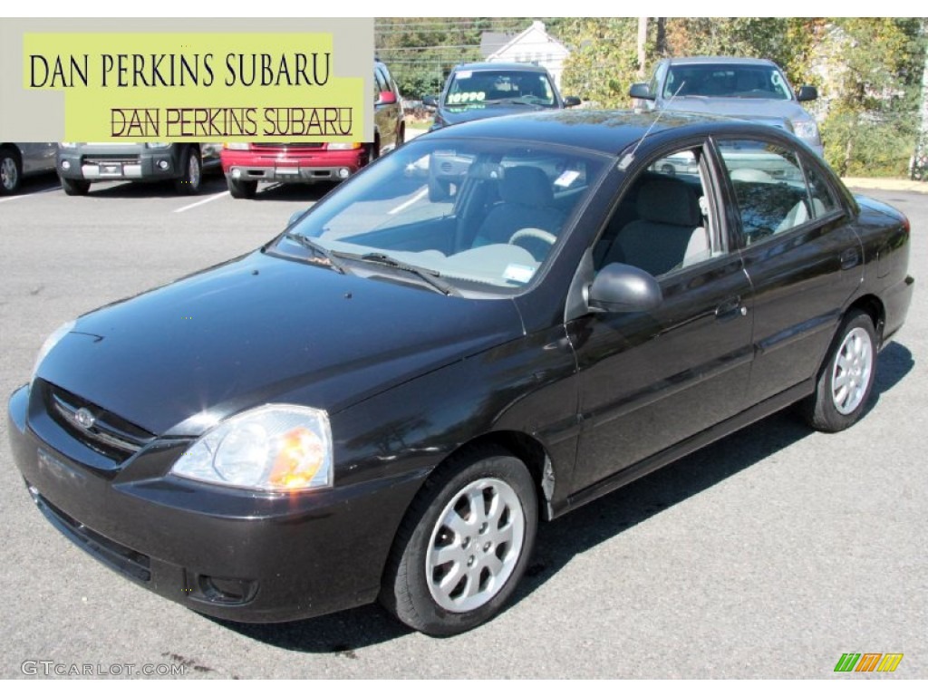 Midnight Black Kia Rio